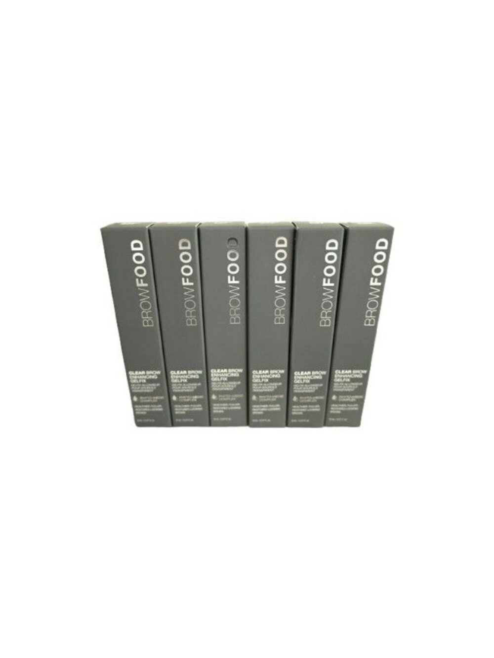 NIP BrowFood Lot of 6 Clear Brow Enhancing GelFix Conditioning Brow Gel